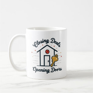 Taza De Café Cerrando Tratos, Abriendo Puertas Corredor Inmob