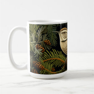 Taza De Café Cerrillo de Bewick en ramas de abeto