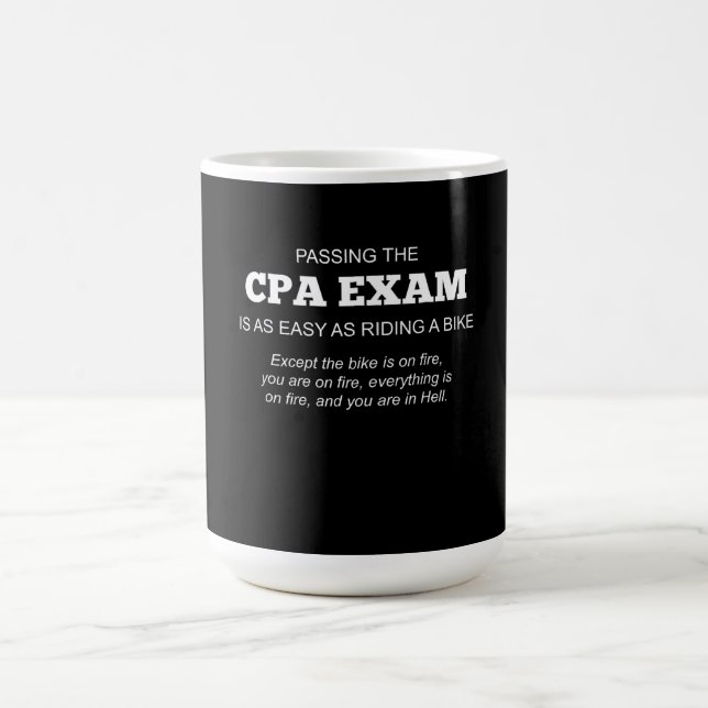 Taza De Café Certificado de contabilidad pública CPA Exam Gift (Centro)