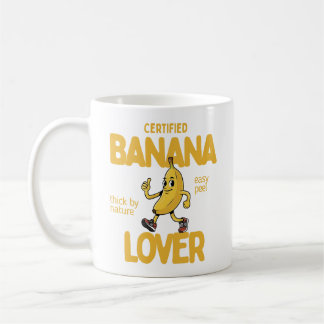 Taza De Café Certified Banana Lover Funny Fruit Joke Gift