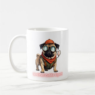 Taza De Café Certified Cuddle Expert Mug – Funny Pug Lover