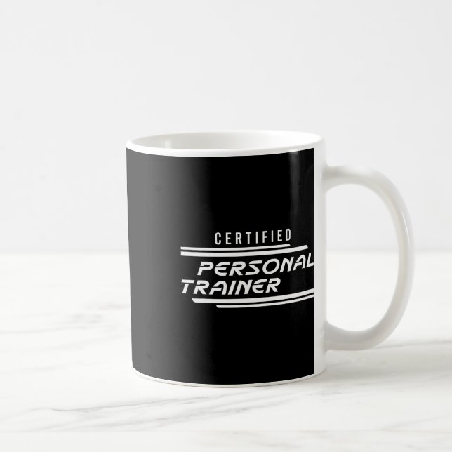 Taza De Café Certified Personal Trainer Fitness Instructor Gym  (Derecha)