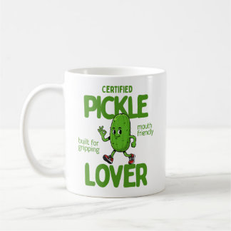 Taza De Café Certified Pickle Lover Funny Foodie Coffee 