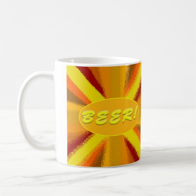 Taza De Café ¡Cerveza! ¡Bomba de chiste para amantes de la cerv (Izquierda)