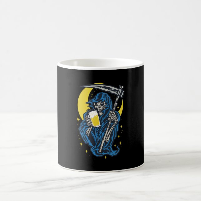 Taza De Café Cerveza de bebida Grim Reaper (Centro)