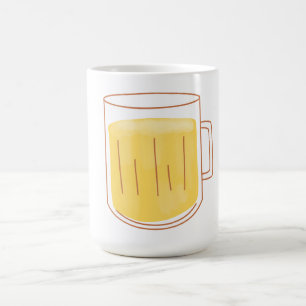 Taza De Café Cerveza de vaso lleno