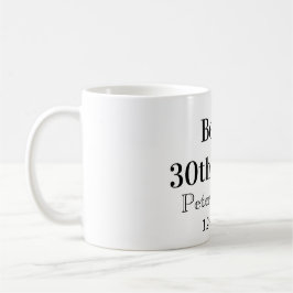 Taza De Café Cervezas para cumpleaños 30 nombre fecha hombre el