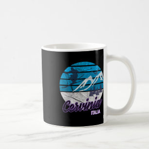 Taza De Café Cervinia Valle D'aosta Italia Estación de Esquí Sn