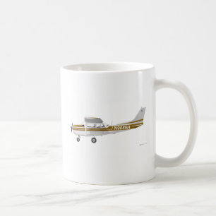 Taza De Café Cessna 172 Skyhawk Brown