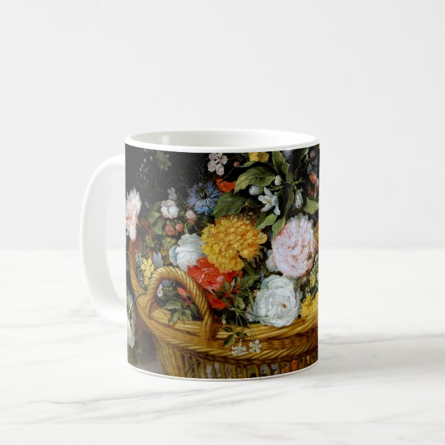 Taza De Café Cesta de flores, Jan Brueghel el joven (Anverso izquierdo)
