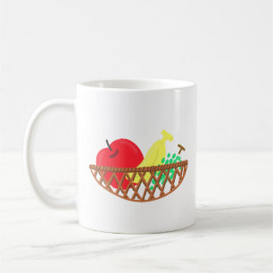 Taza De Café Cesta de Frutas Frescas Regalo de Cocina