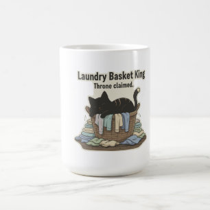 Taza De Café Cesta de ropa camiseta King