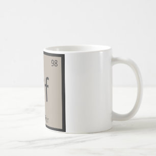 Taza De Café Cf - Codfish Chemistry Periodic Table Symbol