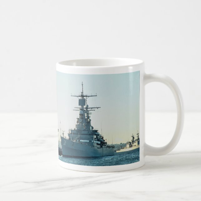 Taza De Café CGN 39" USS Tejas", crucero de propulsión nuclear, (Derecha)
