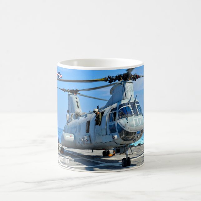 TAZA DE CAFÉ CH-46E SEA KNIGHT (Centro)