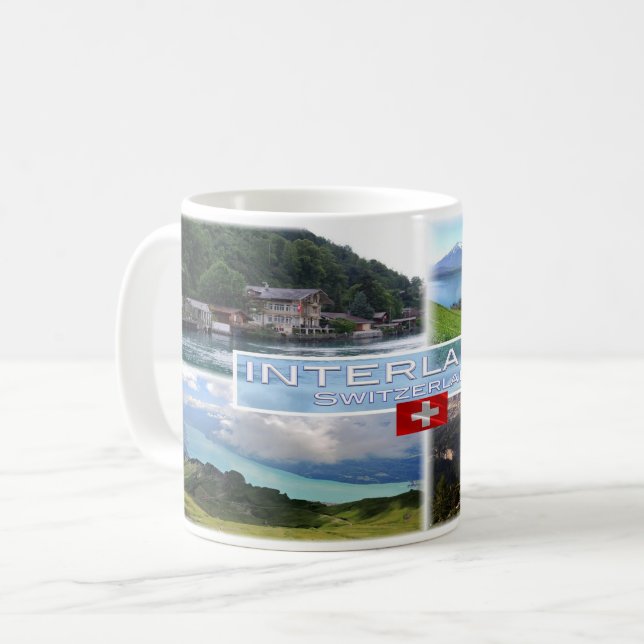 Taza De Café CH Suiza - Interlaken - Lake Thun - Thunerse (Anverso izquierdo)