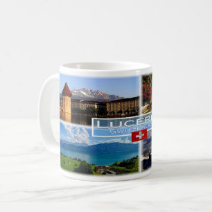 Taza De Café CH Suiza - Lucerna - Puente Chapel - Viejo Arco