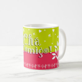 Taza De Café Chá Comigo