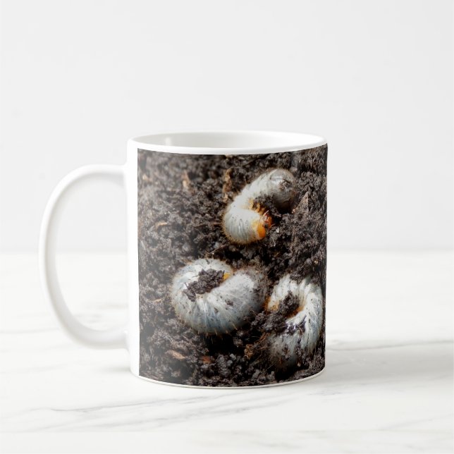 Taza De Café Chafer Larva Bug Mug (Izquierda)