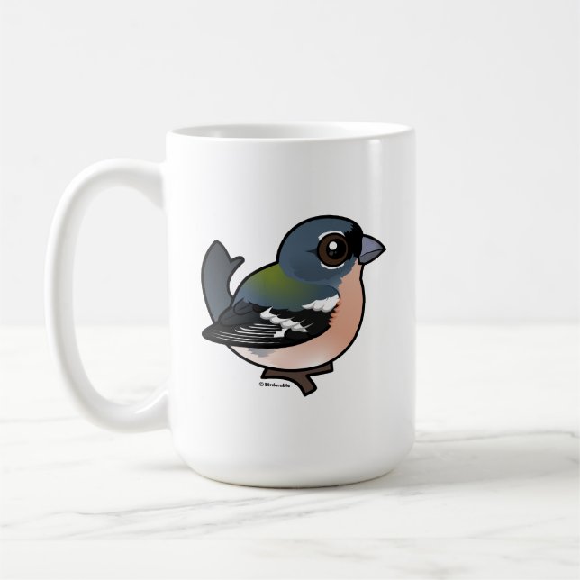 Taza De Café Chaffinch Africano Birdorable (Izquierda)