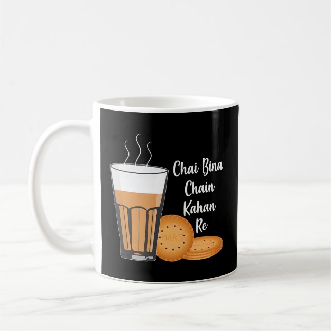 Taza De Café Chai Bina Chain Kahan Indian Tea Cup Biscuit (Izquierda)