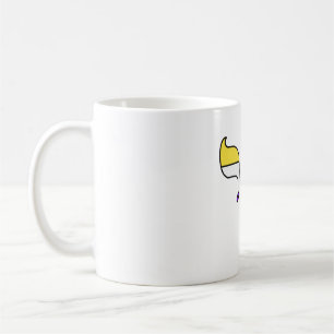 Taza De Café Chai de la bandera del orgullo no binario