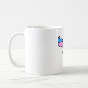 Taza De Café Chai de la bandera del orgullo trans