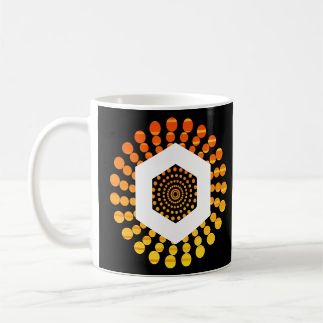 Taza De Café Chainlink Link Crypto Currency Circle Naranja Suns (Izquierda)