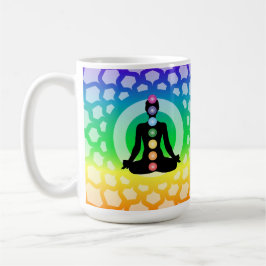 Taza De Café Chakra arcoiris Yoga Classic Mug - Geometría sagra