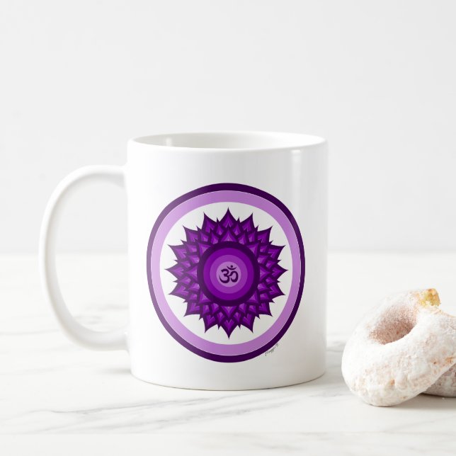 Taza De Café Chakra Corona (Con donut)