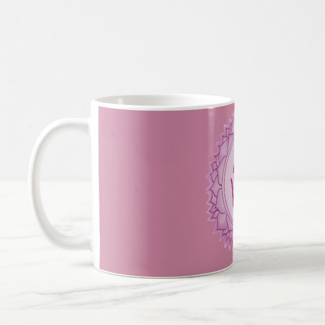Taza De Café Chakra de la Corona - Sahasrara 7 Chakra Mug (Izquierda)