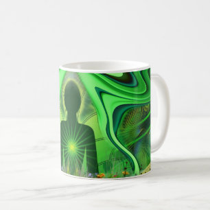 Taza De Café Chakra del corazón - Símbolo de mundos ocultos