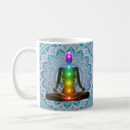 Taza De Café Chakras, Mandala, espiritual, chakras
