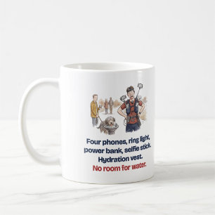 Taza De Café Chaleco de hidratación sin espacio para agua, corr
