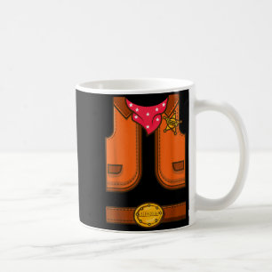 Taza De Café Chaleco divertido de vaquero del sheriff occidenta