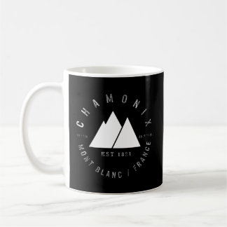 Taza De Café Chamonix Valley Mont Blanc Francia Esquí Snowboard
