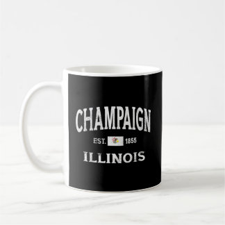 Taza De Café Champaign Illinois Il State Throwback Athletic
