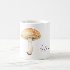 Taza De Café Champiñón Crema Melocotón