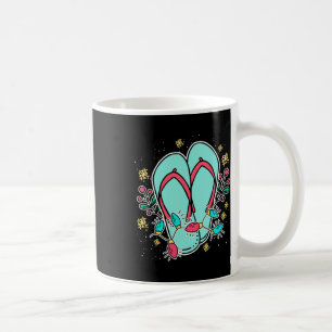 Taza De Café Chanclas de Navidad Hawaiianas Verano Navidad En