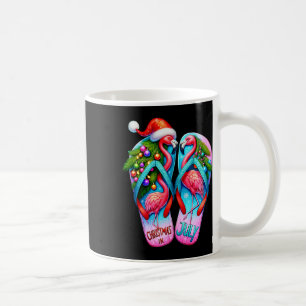 Taza De Café Chancletas Bonito Flamenco Verano Tropical Navidad