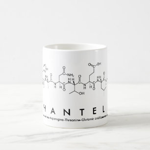 Taza De Café Chantelle peptide nombre mug