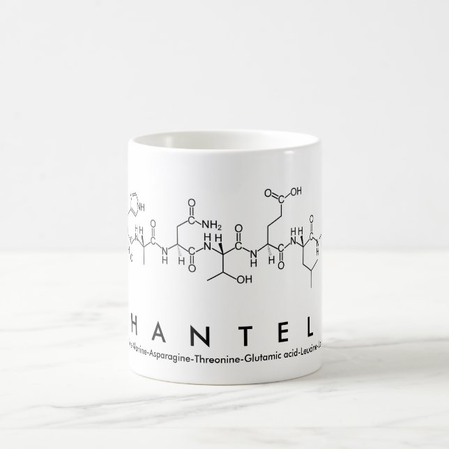 Taza De Café Chantelle peptide nombre mug (Centro)