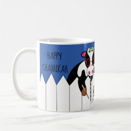 Taza De Café Chanukah Mug 11 oz. "Feliz Año Moo"
