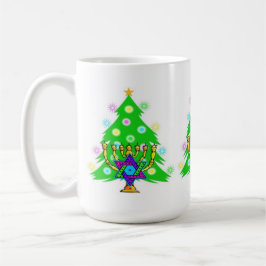 Taza De Café Chanukah y navidad