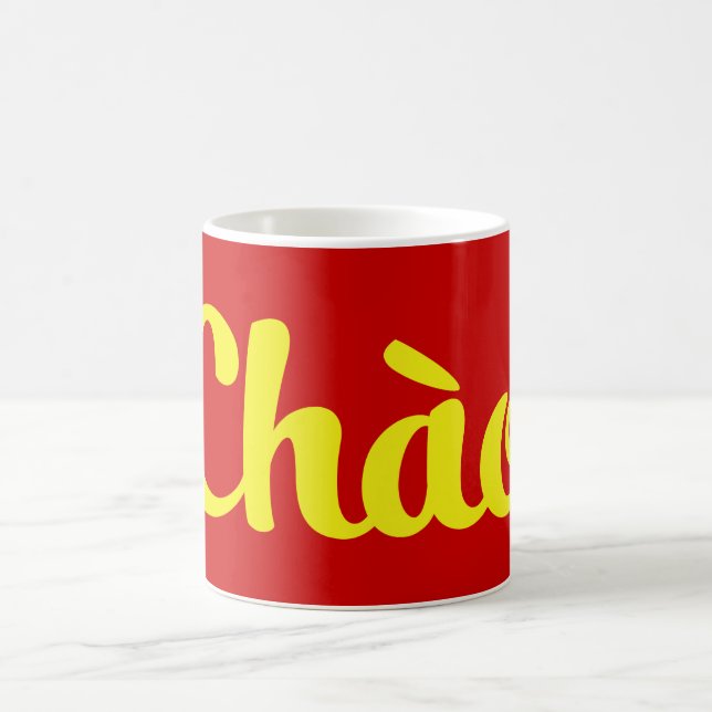 Taza De Café Chào / Hola ~ Vietnam / Vietnamita / Tiang Viene (Centro)