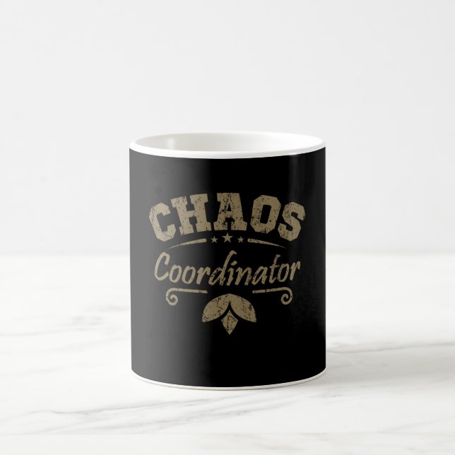 Taza De Café CHAOS COORDINADOR Empleado Del Mes Hogar Escuela (Centro)