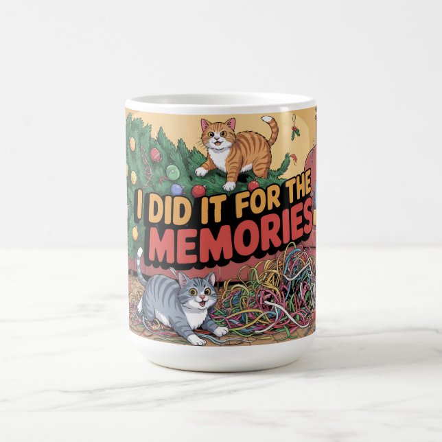 Taza De Café Chaotic Christmas Cats (Centro)