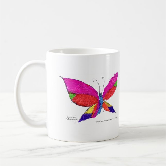 Taza De Café Chapoteo de la mariposa (Izquierda)