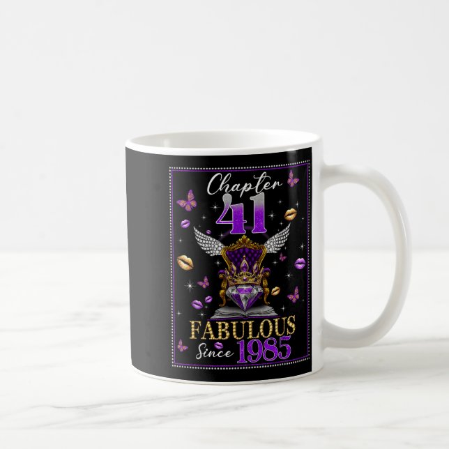 Taza De Café Chapter 41 Fabulous Since 1985 41st Birthday Women (Derecha)
