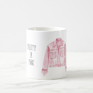 Taza De Café Chaqueta con flecos Pretty in Pink